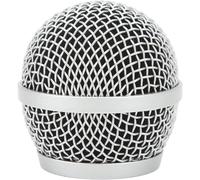lbgwp60-Bonnette Anti-Vent De Remplacement Pour Tête De Microphone En Acier Inoxydable Pour Pg48, Pg58, Pgx2, Blx288, Pg24, Beta58A, Sm58, Avec Filtre En Mousse Intégré 31 Mm X 51 Mm