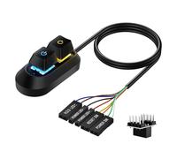 lbgwp60-Bouton D'Alimentation Externe Pour Ordinateur De Bureau, Interrupteur D'Alimentation Pour Pc, Bouton D'Alimentation Multifonctionnel Pour Un Démarrage Et Une Réinitialisation Faciles - 2M
