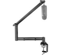 lbgwp60-Bras De Microphone, Bras De Micro Amélioré Avec 7Cm Clip De Bureau, Adaptateurs 3/8"" Et 5/8"", Support De Microphone Robuste Pour Blue Yeti, Podcasts, Gaming, Charge imale 2 Kg, Noir