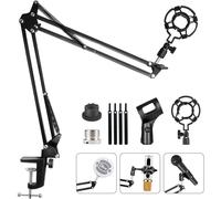lbgwp60-Bras Micros Pieds, Suspension Supports De Microphone, Avec Pince Micros, 3/8'' Vers 5/8'' Vis Adaptateur, Pour Blue Yeti, Pour Studio Enregistrement Vidéo Tiktok Streaming En Direct