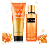 Lbgwp60-Brumeparfumée Costume,Eau Parfumée Pour Corps Et Body Lotion, Parfum Concentré Pour Corps, Brume Corporelle Parfumée Pour Femme, Brume Corps,Convient À Tous Types De Peaux Et Cheveux (Ambre)