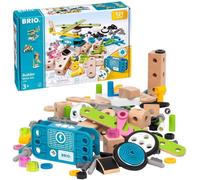 lbgwp60-Builder - 34591 - Coffret Builder Et Moteur - 120 Pièces - Jeu De Construction Stem -Créations Libres Ou Guidées - Pour Garcons Et Filles À Partir De 3 Ans