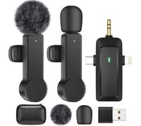 lbgwp60-Bzxzb Microphone Cravate Sans Fil Pour Iphone Android Camera ¿ Micros Sans Fil Pour Enregistrement Vidéo, Streaming En Direct, Youtube, Tiktok, Vlog, Interview