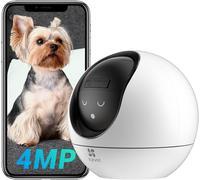 lbgwp60-C6 4Mp Caméra Surveillance Wifi 2.4/5Ghz Wifi & Ethernet, Caméra Intérieur 360 °, Suivi Auto Zoom, Détection De Humain & Animaux & Activités Vocales & Agitation De La Main, Appel Bidirectionn