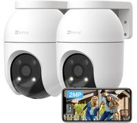 lbgwp60-C8C 2Mp 2Pk Camera Surveillance Wifi Extérieure À 360° Avec Suivi Auto-Zoom, Détection De Forme Humaine, Vision Nocturne En Couleur, Audio Bidirectionnel, Ip65 Etanche, Défense Active
