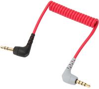 lbgwp60-Câble De Microphone Trs Vers Trrs 3,5 Mm, Câble Adaptateur Mâle Vers Mâle À Angle Droit Pour Boya Pour Rode Sc7, Pour Videomic Pour Microphones Externes Videomicro Go