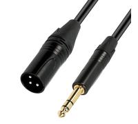 lbgwp60-Câble De Microphone Xlr Vers 6,35 Mm, Xlr Vers Trs Mâle Mono 6,35 Mm Pour Haut-Parleur, Microphone, Guitare, Mélangeur Amp (Mâle)