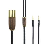lbgwp60-Câble Xlr Symétrique Mâle 6N Occ En Cuivre Plaqué Argent À 4 Broches Xlr 4 Broches Compatible Avec Meze 99 Classics, Pour Casque Meze 99 Neo Avec Coque En Bois De Noyer