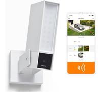 lbgwp60-Caméra De Surveillance Extérieure Intelligente Avec Sirène 105Db, Wifi, Eclairage Intégré, Détection Des Mouvements, Vision Nocturne, Aucun Abonnement, Blanche, Noc-S-W-Fr