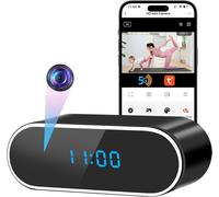 lbgwp60-Camera Espion Wifi 5G, Mini Caméra Cachée Réveil Sans Fil, 120° 1080P Hd Micro Caméra Espion A Diastance Avec Détection De Mouvement Vision Nocturne