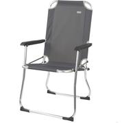 Lbgwp60-Camping- Cha Pliante Camping Fixe En Aluminium, Cha De Camping Pliante Avec Ass Et Dossier En Tissu Oxford 600d, Protection Anti-Retournement, 54x57x91 Cm, Gris Anthracite