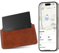 Lbgwp60-Carte De Suivi Ultra-Mince Pour Portefeuille, Traqueur Rechargeable Compatible Apple Find My (Nur Ios), Localisateur Pour Bagages, Téléphones Et Passeports. (1 Pièce)