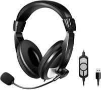 lbgwp60-Casque Stéréo Avec Écouteurs Bien Rembourrés, Télécommande Intégrée Et Microphone À Arceau