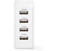 lbgwp60-Chargeur Secteur - 2 X 1 A / 2 X 2,4 A - Type De Port 4 X Usb-A - 24 W - Sortie Unique - Pc - Blanc