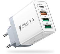Lbgwp60-Chargeur Usb, 40w Pr Usb Multiple 4 Port Chargeur Iphone Rapide 3.1a Pd Type C Adaptateur Secteur Usbc Pour Iphone 16 15 14 13 12 11 Pro X Xs Xr 8 7 6s Plus Mini, Ipad,Samsung Galaxy