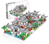 lbgwp60-Chino De Suzhou Garden,Architecture Chino Suzhou Garden Architecture Mini Brique,1317Pcs Architecture Chino Des Blocs De Construction,Clip Block Cadeau Avec Boîte Cadeau