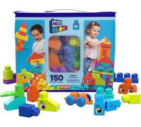 Lbgwp60-Coffret De Construction I Sac De Construction Avec 150 Gros Blocs De Construction Colorés Et 1 Sac De Rangement, Pièces Compatibles Et Membres Articulés, Jouet D'éveil, Dès 1 An, Hhm96