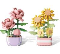 lbgwp60-Collection Botanique, Kit De Construction De Bonsaï, Bloc De Construction, Blocs Construction Plantes, Particules Artificielles, Plantes Succulentes, Collection Botanique