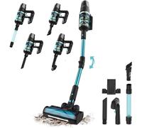 lbgwp60-Conga Rockstar 9500 Lunar Pet Flex Aspirateur Vertical Sans Fil. 780W, 300Aw, Puissance D'Aspiration 30Kpa, Autonomie 90Mins, Sans Poils, 4 Modes Eco, Medium, Pet Brush