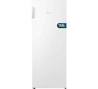lbgwp60-Conglateur Vertical De 155 Litres Bolero Coolmarket Uf 155 White E. Faible Consommation, Total No Frost, Porte Réversible Et Alarme De Porte Ouverte