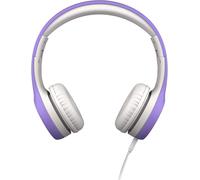 lbgwp60-Connect+ Casque Pour Enfants Filaire Avec Microphone, Limitation Du Volume Pour Une Écoute Sûre, Bandeau Réglable, Coussinets Rembourrés Plus De Confort, Casque Enfants Pour L'École, Violet