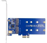 lbgwp60-Convertisseur De Carte Ssd Double Sata Jmb582 2280 Ngff Key B+M Ssd Vers Pci-E 1 Adaptateur De Carte Mère