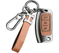 Lbgwp60-Coque De Clé De Voiture Compatible Avec Ford Fiesta Focus Galaxy Kuga C- S- Mondeo Mk4 Coque Pour Clé De Voiture Ford 3 Boutons Rabattable Avec Porte-Clés