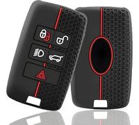 Lbgwp60-Coque De Clé De Voiture En Silicone Compatible Avec Land Rover 2018-2023 Range Sport Freelander Evoque Velar Vogue Jaguar E, I-Pace Discovery, Coque De Protection Pour Clé De Voiture À 5