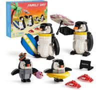 lbgwp60-Creator Famille Pingouin Jouet De Construction Enfant, Jouet De Figurines D'Animaux Avec Quatre Pingouins Uniques, Idée Cadeau Pour Garçons Et Filles 6 7 8 9 10 11 12 Ans (907 Pieces)