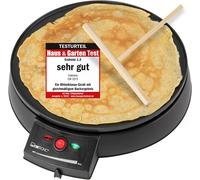 lbgwp60-CrepesMaker Pour Crêpes Ø 29Cm, Crepe Maker Inkl. Distributeur De Pâte Et Revêtement Antiadhésif Surface, Thermostat Réglable En Continu Et Feu De Camp - Crêpes Maker Avec 900W - Cm 3372