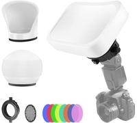 Lbgwp60 D1235 Kit Diffuseur De Flash Professionnel Pour Photographie Avec Dôme Pour Tous Les Phares Carrés Et Ronds Pour Un Contrôle Supérieur De La Lumière