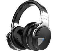 lbgwp60-E7 Casque Supra-Auriculaire Bluetooth À Suppression Active Du Bruit Sans Fil Avec Microphone Et Basses Profondes, Coussinets Protéinés Confortables, 30 Heures De Lecture Pour, Noir