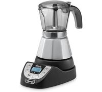 lbgwp60-Emkp42.B Alicia Plus - Cafetière Électrique Moka, 450 W, 2-4 Tasses, Plastique, Noir/Argent