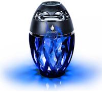 lbgwp60-Enceinte Bluetooth Led Blue Flame Ambience Lantern Avec Son Stéréo, Haut-Parleur Portable Sans Fil, Bassup Exclusif, Lampe De Table Pour Iphone Android (Bleu)