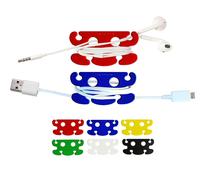 lbgwp60-Enrouleur Casque Audio Ecouteur. Cables En Ordre Dans La Poche, Le Sac Ou Les Tiroirs. Petit Leger Et Flexible. 6 Pièces De Couleurs Differentes Dans Pack Cadeau