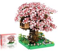 Lbgwp60-Ensemble De Blocs De Construction De Maison De Cerisier En Fleurs ¿ Kit De 2128 Pièces De Maison Sakura ¿ Mini Blocs De Construction Pour Arbre Bonsaï ¿ Collection Élégante De Maison D'arbre