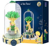 lbgwp60-Ensemble De Blocs De Construction Le Petit Prince Et Grand Arbre Avec Housse De Protection Transparente Contre La Poussière, Cadeau Pour La Fête Des Mères, Noël (Le Petit Prince ¿ Le Début Du