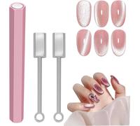 Lbgwp60-Ensemble D'outils Magnétiques Pour Ongles 3 Pièces, Cat Eyes Ongles Semi Permanent Outils Ongles, D'ongles Aimant Pour Vernis À Ongles En Gel, Style Diy Disponible Aimant,Nail Magnet Tool Set