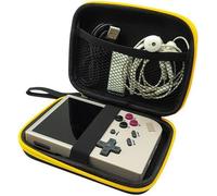 Lbgwp60-Étui De Rangement Pour Console De Jeu Portable Pour Miyoo Mini Plus Rg35xx Avec À 360 Degrés, Poche Interne En Filet Et Sangle En Nylon Intégrée, Facile À Transporter