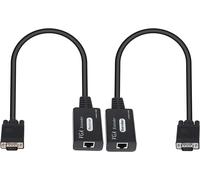 lbgwp60-Extenseur Vga Sur Cat5E/6, Vga Mâle Vers Rj45 Ethernet Lan Extender Convertisseur Répéteur De Signal Pour Hdtv Hdpc Ps4 Stb 1080P Jusqu'À 60 M (1 Émetteur + 1 Récepteur)