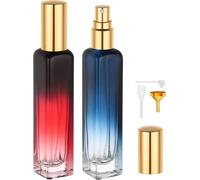 Lbgwp60-Flaconparfum Voyage, 2 Pièces 15ml Bouteille Spray Vide En Verre, Echantillon Parfum Vide, Rechargeable Et Portable, Pour Voyage, La Fête, Cadeaux
