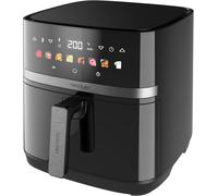 lbgwp60-Friteuse À Air 8L Avec Double Grill, Air Fryer, Cecofry&Grill Duoheat 8000. 2200W, Dorure Parfaite Et Goût De Grill Pour Les Viandes, Température Entre 80-200°C, 8 Menus Et Fenêtre