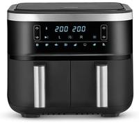 lbgwp60-Friteuse À Air Chaud 2 850 W, Friteuse Sans Huile Avec Technologie À Air Chaud Et 2 Paniers De 3,25 Litres Chacun, Multicu ur Avec Fonction Déshydratation, Noir, Fr 2453