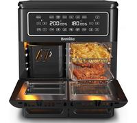 lbgwp60-Friteuse Sans Huile Flexi Halo Four Friteuse Numérique 11 L Air Fryer 10+ Personnes Frire, Cuire, Griller, Rôtir, Réchauffer 2400 W Noir [Vdf130X]