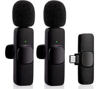 lbgwp60-Fwmgl Wireless Lavalier Microphone For Type-C Phone, Plug-Play Wireless Mic With 2 Microphone For Usb-C Android Phone Video Recording, Interview, Vlog, Auto Sync And No Reduction