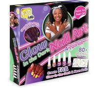 Lbgwp60-Glow Kit De Nail Art À Partir De 8 Ans Créez Fab Neon Nail Art ! Comprend 5 Couleurs De Vernis À Ongles Et Plus De 80 Autocollants Pour Ongles Cadeaux Pour Filles À Partir De 8 Ans