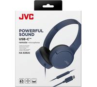 lbgwp60-Ha-S33Uc-A Usb-C Casque Supra-Auriculaire Pliable Avec Microphone Et Télécommande À 3 Boutons, Câble Unilatéral, Bleu