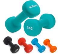 Lbgwp60-Haltères En Fonte Revêtues De Néoprène Pour Exercices À Domicile, Pilates, Gym, Cardio, Équipement De Musculation Pour Hommes, Femmes Et Enfants, Poids D'haltères En 1 Kg, 2 Kg, 3 Kg, 4 Kg, 5