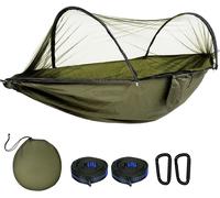 lbgwp60-Hamac De Camping, Hamac De Voyage Ultra-Léger 270 × 140 Cm,Hamac Moustiquaire, Hamac Robuste Et Durable Avec Sac De Rangement, Adapté Au Jardin, Camping, Balcon, Cour, Plage