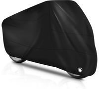 Lbgwp60-Housse De Moto En Polyester 210d, Pour Motos De 245x105x125cm, Légère Et Durable, Facile À Installer Et À Ranger, Adaptée À Différents Modèles De Motos, Noir